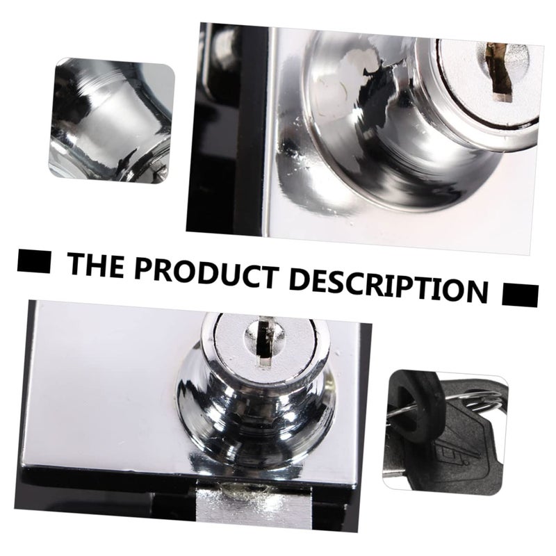 Zinc Alloy Sliding Glass Door Lock 5 8mm For Home Security Display Case - Image 5