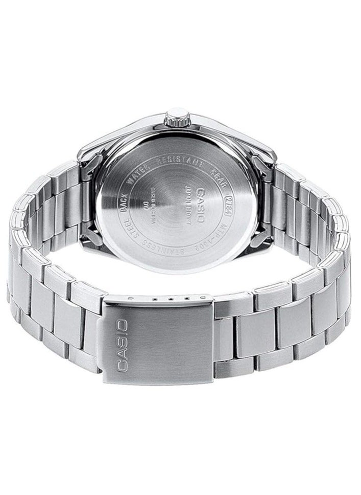 CASIO Men's Silver Analog Metal Strap Blue dial Watch MTP-1302PD-2AVEF  - Image 2