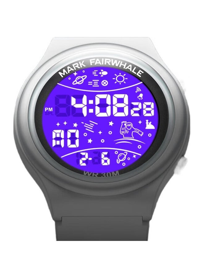 FAIRWHALE (Fairwhale) Men'S Sports Watch Student Fashion Led Smart Electronic Energy Watch Alarm Clock Timing Night Light Waterproof Wristwatch 4440 - Image 1