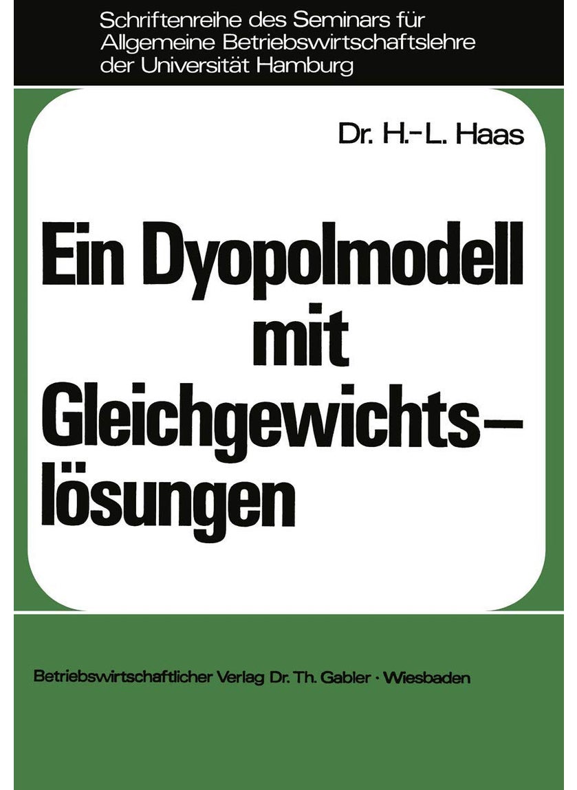 Ein Dyopolmodell mit Gleichgewichtslösungen 