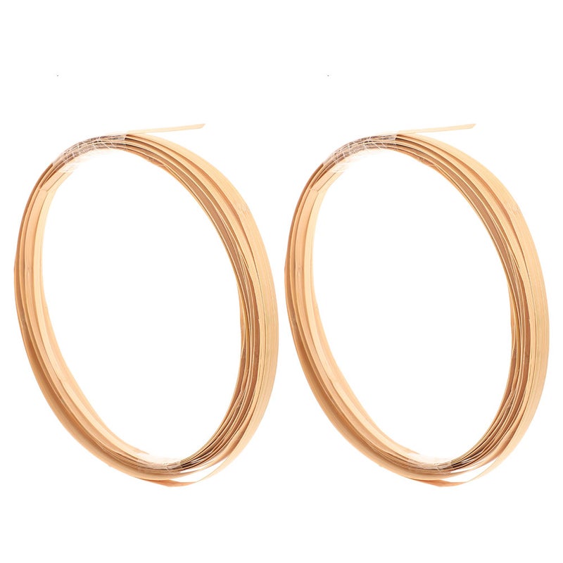 2 Rolls of Bamboo Strips Home DIY Handmade Weaving Crafts Bamboo Strips Material - Image 4