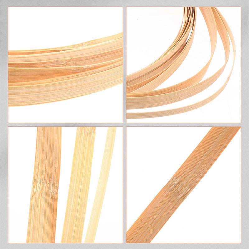 2 Rolls of Bamboo Strips Home DIY Handmade Weaving Crafts Bamboo Strips Material - Image 5