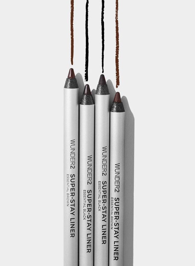 Wunder2 Wunderbrow Super-Stay Liner Makeup Eyeliner Pencil Long Lasting Waterproof Eye Liner, Color Essential Black Matte - Image 5