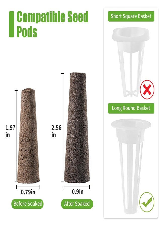 DRYADES Grow Sponges 50 Pack, Hydroponics Replacement Root Growth Sponges Compatible with Aero Garden iDOO and Most Other Brands - Image 3
