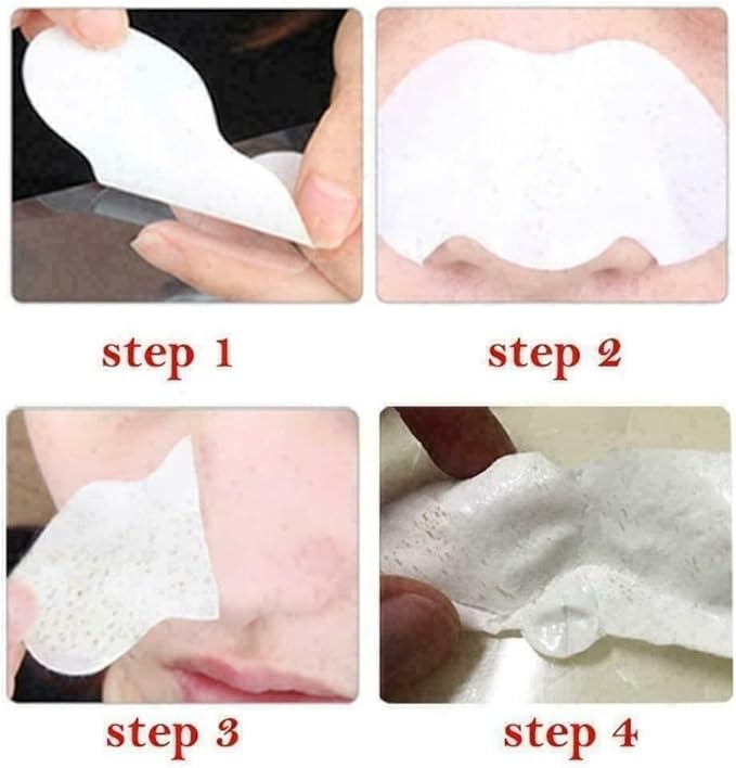 Generic 10pcs Nose Strips Deep Cleansing Blackhead Remover Pore Strips Acne Remover Strips for Draws Out Dirt Excess Oil Remove Impurities Unclogs Poreswhite  - Image 4