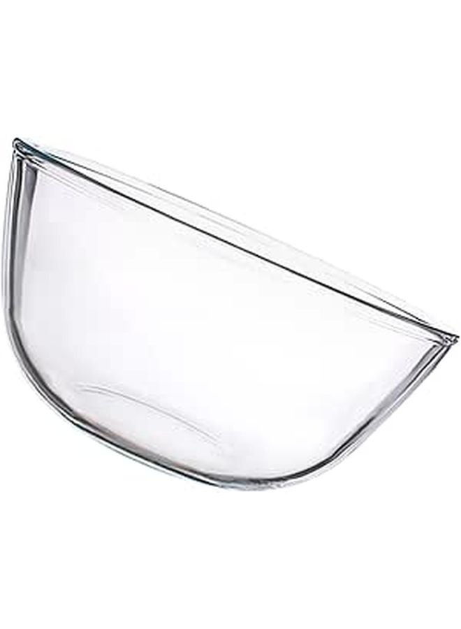 Large Glass Salad Bowl 2700ml Microwave Safe Multi Use Serving Bowl For Kitchen Dining - Image 1