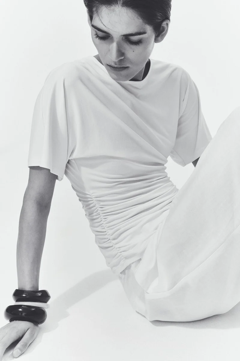 H&M Draped jersey top