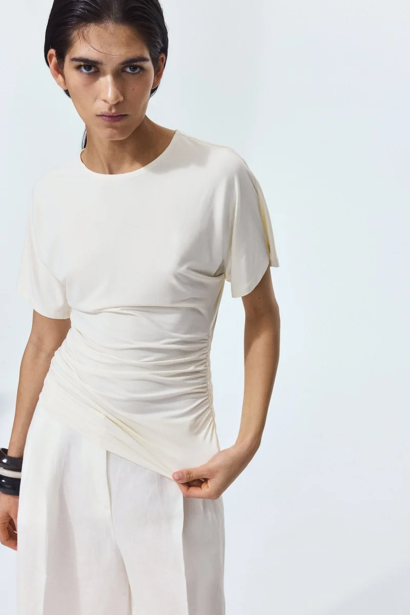 H&M Draped jersey top