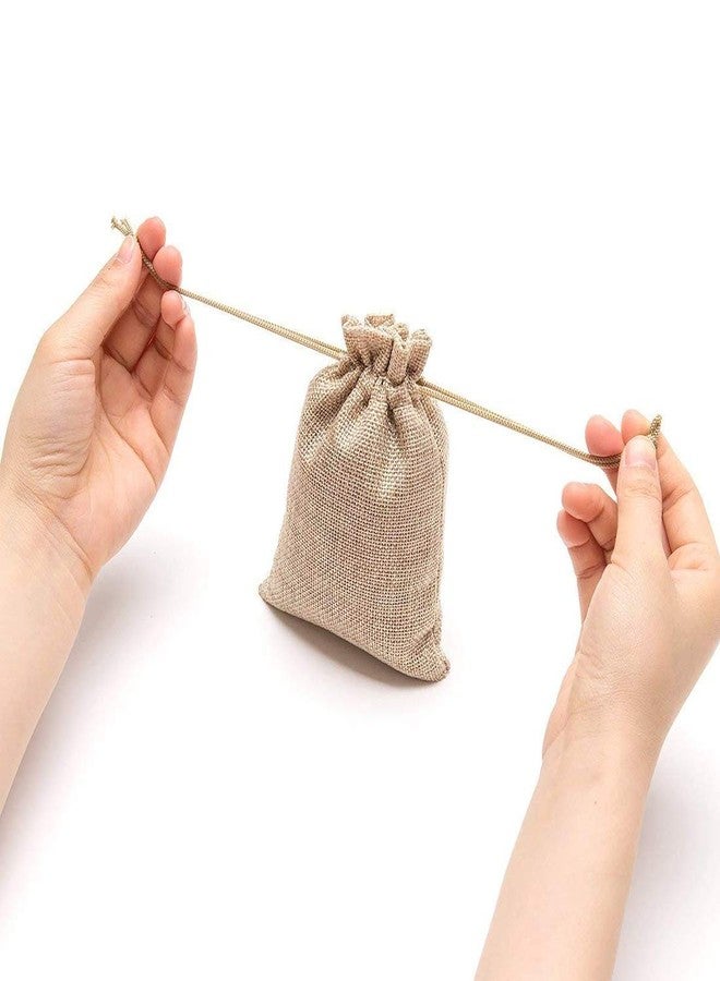 DELINGER 4x6 Inch Jute Drawstring Potli Bags – Reusable Gift Pouches for Weddings, Parties, Festivals, Travel & Storage – Durable, Handmade (Natural Jute Color Pack Of 30, 4x6 Inch) - Image 3