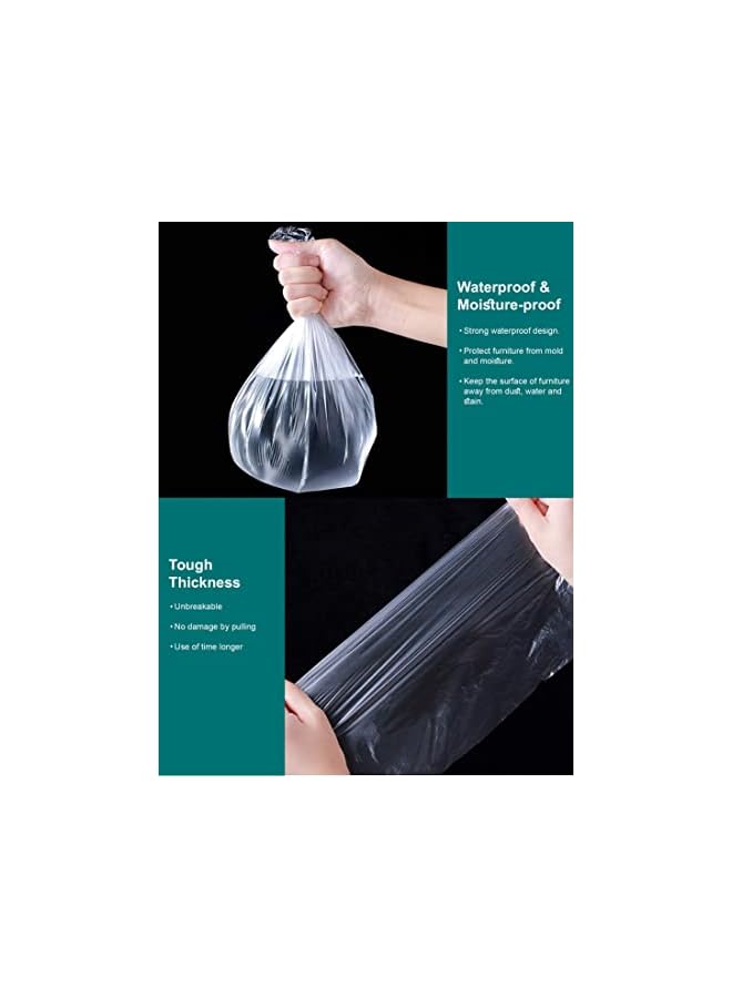 The Bros Plastic Sofa Couch Cover, Waterproof & Dustproof Plastic Sofa Storage Cover, Sofa Bed Couch Furniture Protector Cover Shelter for Moving Protection and Long Term Storage (240cm * 20m) - Image 2