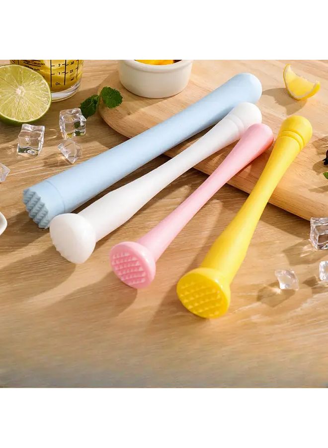 1pc Durable PP Plastic Cocktail Muddler 8.07inch Thick Waist Style Pink for Crushing Ice Juicing Milk Tea Cocktails Kitchen Gadget - Image 1