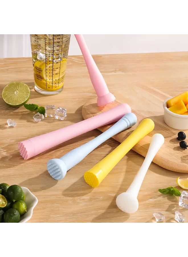 1pc Durable PP Plastic Cocktail Muddler 8.07inch Thick Waist Style Pink for Crushing Ice Juicing Milk Tea Cocktails Kitchen Gadget - Image 2