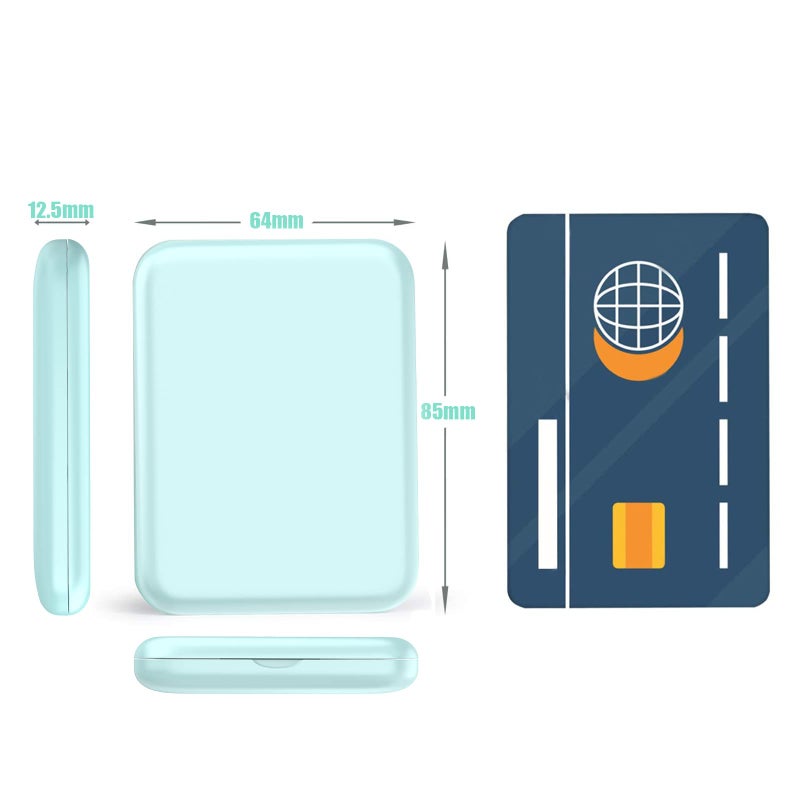 Wobsion Small Mirror With Lights Led Compact Makeup Mirror 1X/3X Mini Travel Mirror With Magnification Portable Hand Held Mirror For Purse Pocket Gifts For Girls Cyan - Image 5