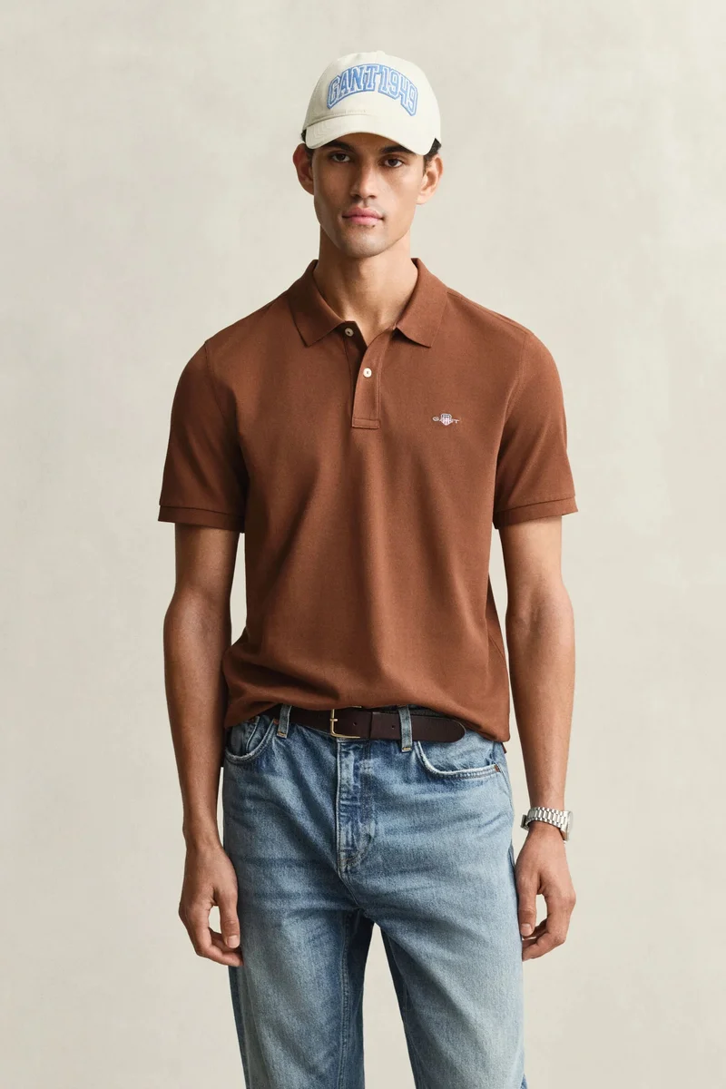 Regular Shield Pique Polo Shirt