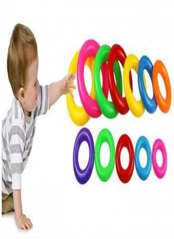 ماركة غير محددة - لعبة ترتيب الحلقات مع بطة متعددة الألوان - Image 1