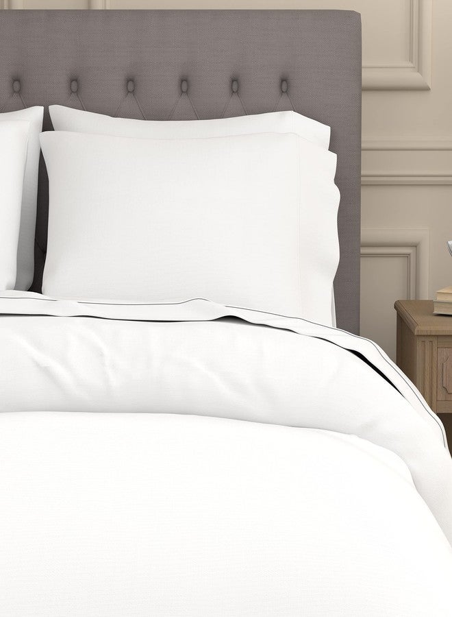 سيلي طقم ملاءات سيلي كلين كومفورت، قطن مخلوط، 300 خيط، مع أشرطة تثبيت محكمة - مقاس مفرد - أبيض - Image 4