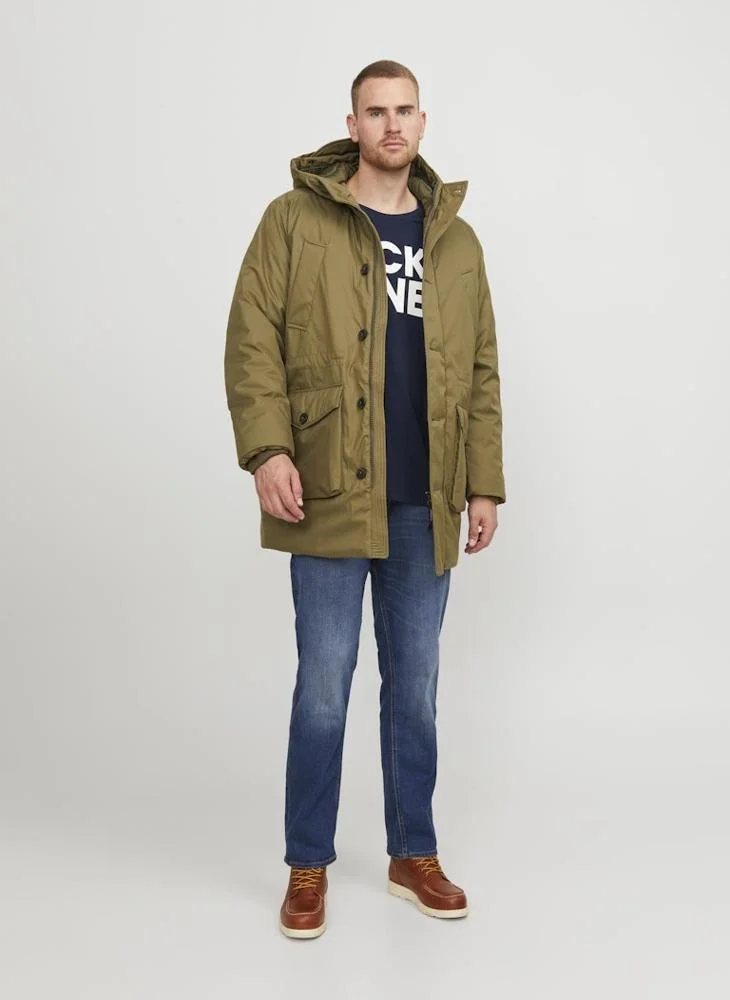 JACK & JONES Plus Size Logo Crew Neck T-Shirt