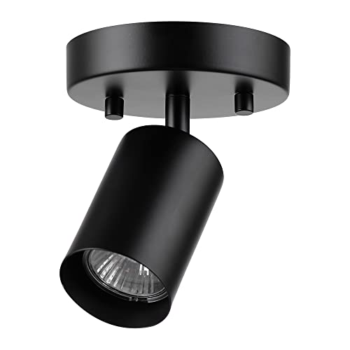 Globe Electric 57498 Pratt 1Light Track Lighting Spotlight Matte Black Bulb Not Included - Image 1