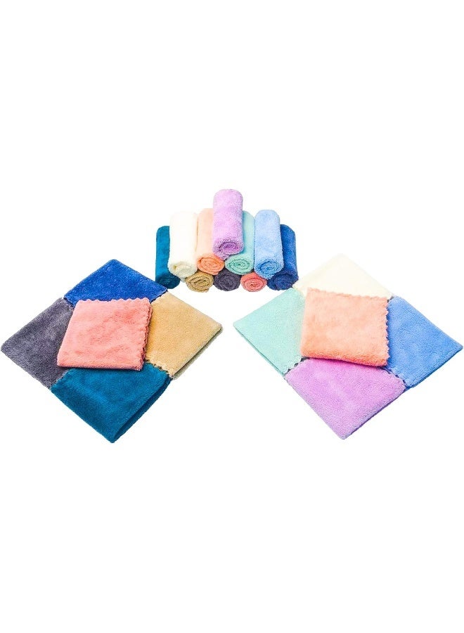Kyapoo 20 Pack Baby Washcloths Microfiber Coral Fleece Extra Absorbent and Soft for Newborns, Infants and Toddlers - Image 3