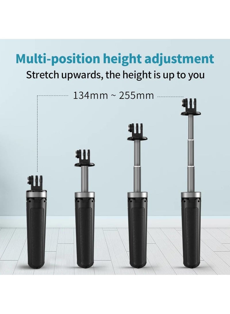 General Vlog Tripod Selfie Stick Handle for GoPro, Portable Vlog Selfie Stick Tripod Handle for Gopro Hero 12/11/10/9/8 AKASO Action Camera Vlog Tripod with Handle 12.7cm - 25cm  - Image 2