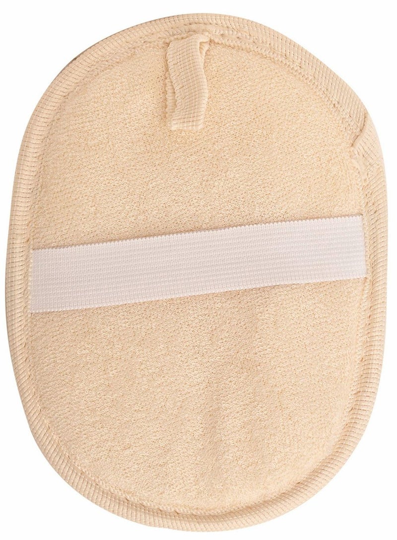 NIBEMINENT 2 Pcs Bath Loofah Sponge and Biodegradable Exfoliating Pads body Scrubber Natural Shower Washcloth  - Image 3