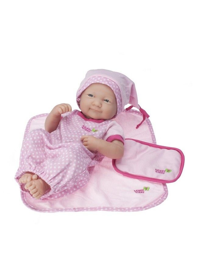 JC TOYS Baby Doll Washable And Reusable Eco Diapers 4 Pack Fits Dolls 14 To 18 Inch In Pink/White/Grey  - Image 3