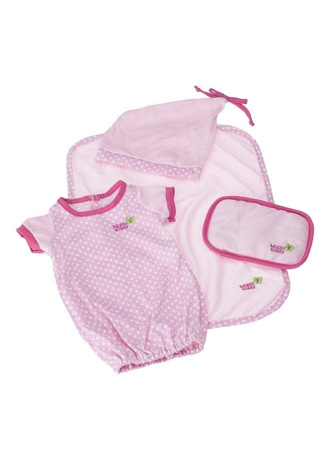 JC TOYS Baby Doll Washable And Reusable Eco Diapers 4 Pack Fits Dolls 14 To 18 Inch In Pink/White/Grey  - Image 1