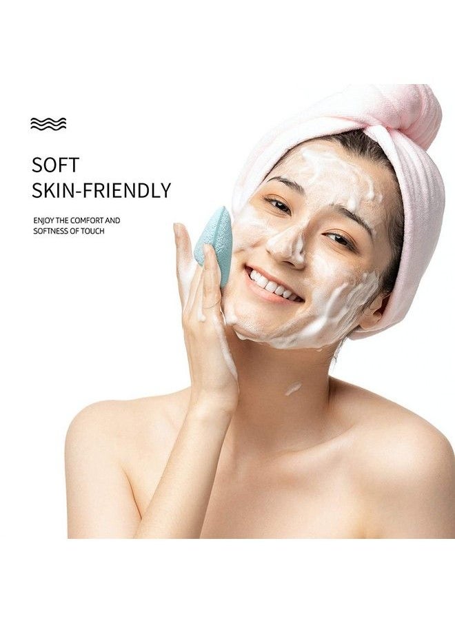 COSLUXE 2 Pcs Facial Finger Sponge Deep Pore Cleansing And Exfoliating Blackheads Daily Facial Cleansing Makeup Remover Glove Bath Sponge Suitable For All Skin Types Reusable Facial Sponges  - Image 3