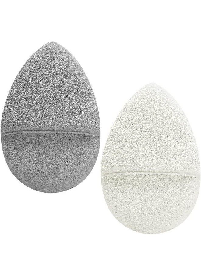COSLUXE 2 Pcs Facial Finger Sponge Deep Pore Cleansing And Exfoliating Blackheads Daily Facial Cleansing Makeup Remover Glove Bath Sponge Suitable For All Skin Types Reusable Facial Sponges  - Image 1