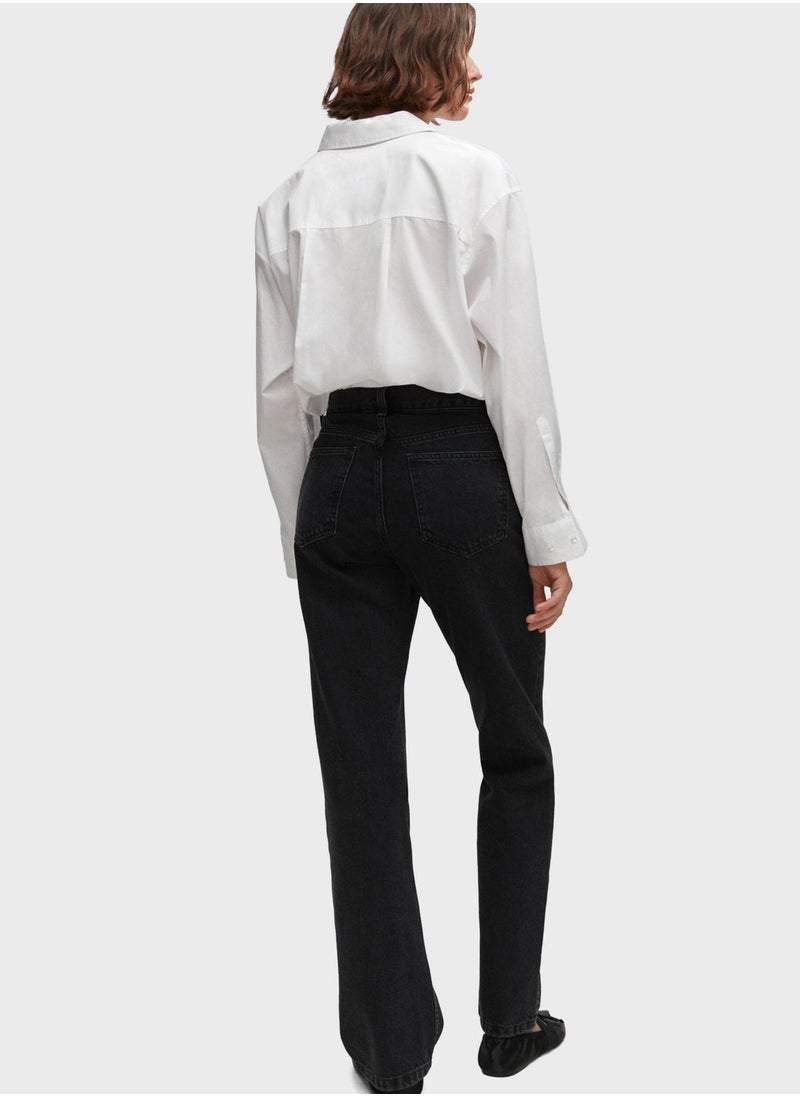 MANGO - High Waist Jeans - Image 1