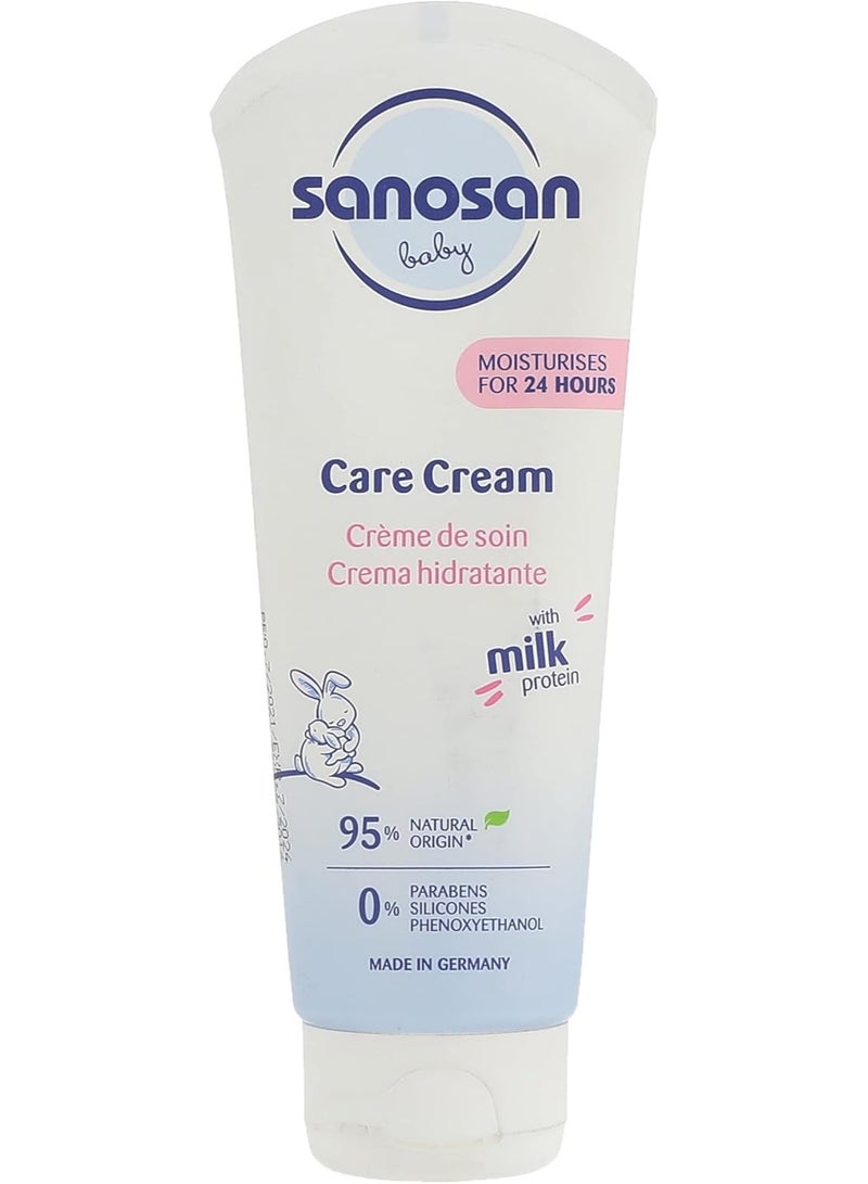سانوسان كريم عناية للأطفال - 100 ملWith natural milk protein – the best from milk for healthy baby skin. Rich, nourishing cream for babies’ skin – from head to toe. Right from the start. With moisturisers of natural origin, skin-friendly allantoin and nourishing shea butter. 24 h moisturising effect. - Image 1