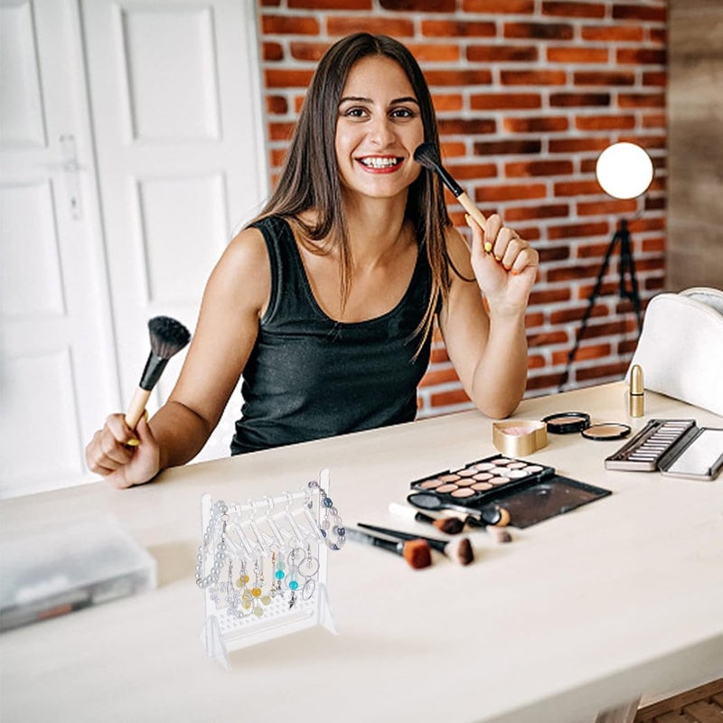 TPGP WEBEEDY 2 Pcs Acrylic Earring Display Stand with Mini Hangers - Image 5