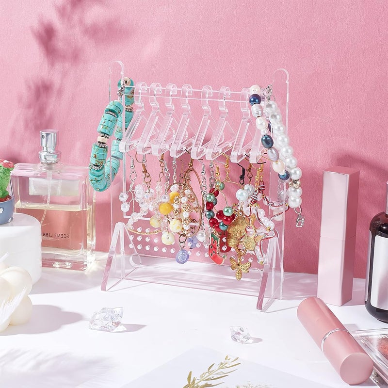 TPGP WEBEEDY 2 Pcs Acrylic Earring Display Stand with Mini Hangers - Image 4