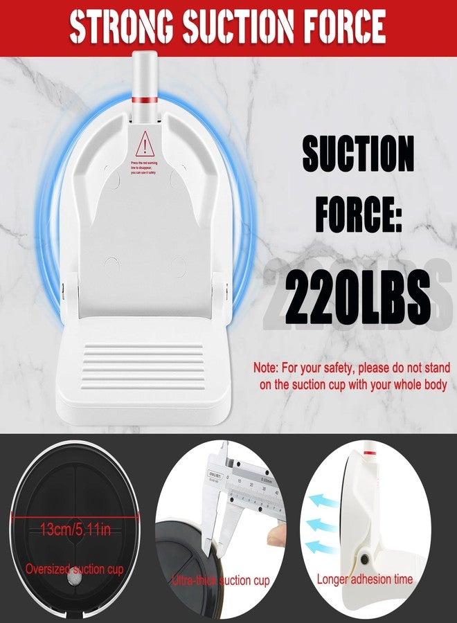 Ruppence Suction Cup Shower Foot Rest for Shaving Legs, Foldable Shower Step Foot Rest Tool Stand to Shave Legs, Anti-Slip Shower Ledge Leg Shaving Shelf - Image 2