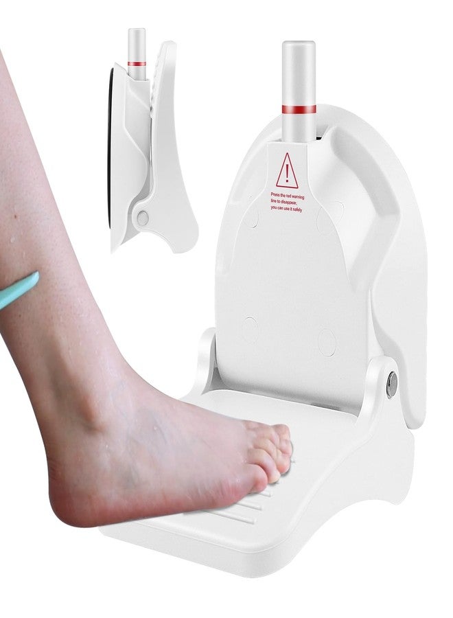 Ruppence Suction Cup Shower Foot Rest for Shaving Legs, Foldable Shower Step Foot Rest Tool Stand to Shave Legs, Anti-Slip Shower Ledge Leg Shaving Shelf - Image 1