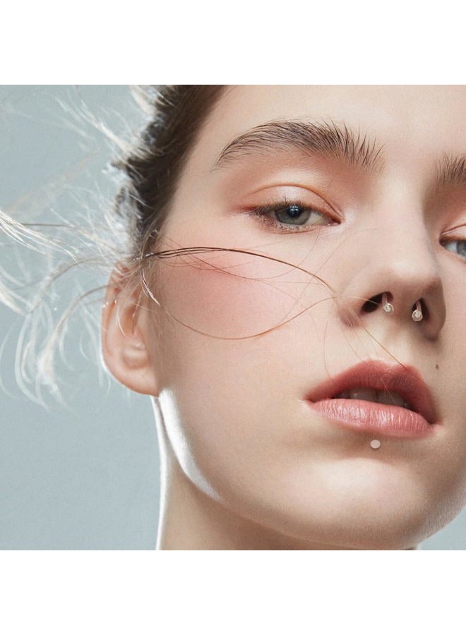 Kysppreu 60Pcs Clear Piercing Retainers for Surgery Bioflex Plastic Piercing Jewelry for Nose Belly Tongue Septum Eyebrow Lip Cartilage Tragus Helix Daith Rook Earring Retainer Industrial Bar Rings for - Image 3