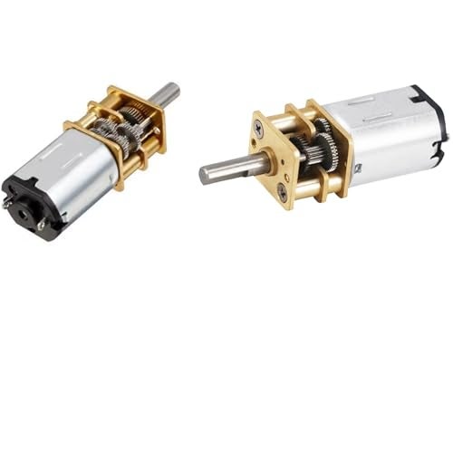priaolker 12V 300RPM Micro DC Gear Motor with All-Metal Gear Box Motor GA12-N20 3mm Shaft High Torque Gear Motor, Suitable for Robot Models, Reinforced Concrete Cars, DIY RC Toys - (2 pcs) - Image 3