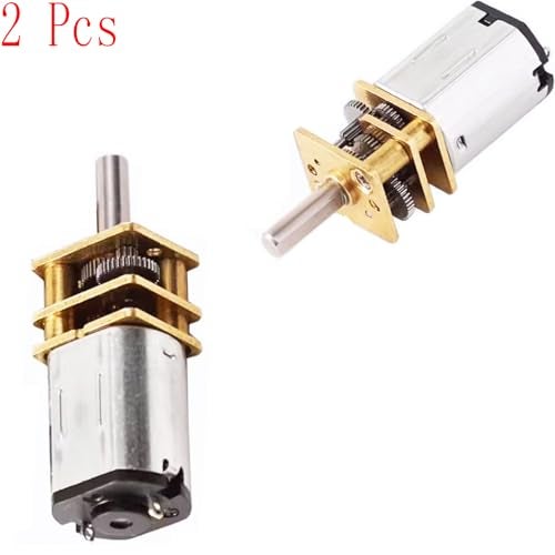 priaolker 12V 300RPM Micro DC Gear Motor with All-Metal Gear Box Motor GA12-N20 3mm Shaft High Torque Gear Motor, Suitable for Robot Models, Reinforced Concrete Cars, DIY RC Toys - (2 pcs) - Image 4