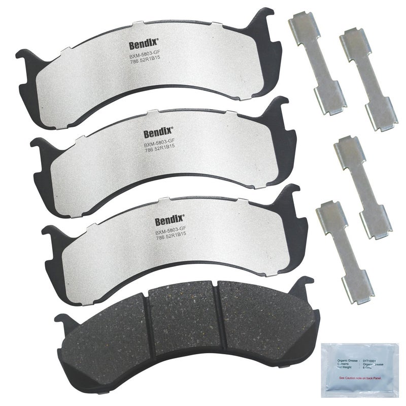 Bendix Fleet Metlok MKD786FM Severe Duty, Fleet and Pursuit Front Brake Pads - Image 3