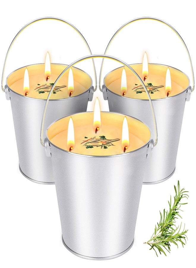 PJT Large Citronella Candles Outdoor,3 Pack 20oz (Total 60oz) Citronella Candles for Patio,200+ Hour Burn Time,3-Wick Outdoor Camping Candles for Outside,Large Soy Wax Candle for Backyard Porch Balcony - Image 1