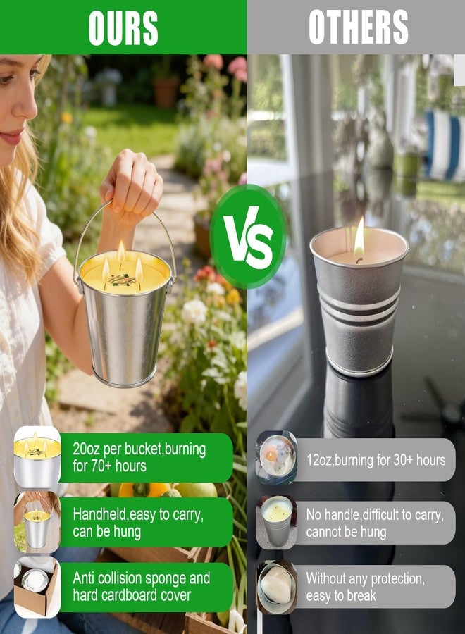 PJT Large Citronella Candles Outdoor,3 Pack 20oz (Total 60oz) Citronella Candles for Patio,200+ Hour Burn Time,3-Wick Outdoor Camping Candles for Outside,Large Soy Wax Candle for Backyard Porch Balcony - Image 5
