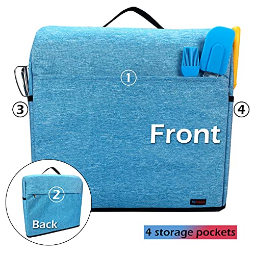 TORISING Stand Mixer Dust-proof Cover with Organizer Bag for Kitchenaid Mixer, Multi Pockets for Various Kitchen Appliance Accessories (Blue, 4.5-5 Quart) - Image 3