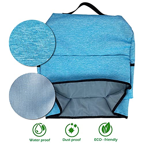 TORISING Stand Mixer Dust-proof Cover with Organizer Bag for Kitchenaid Mixer, Multi Pockets for Various Kitchen Appliance Accessories (Blue, 4.5-5 Quart) - Image 4