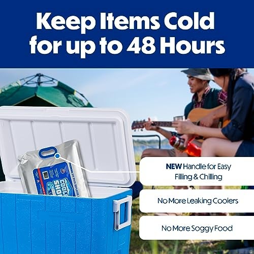Cooler Shock Reusable Ice Packs for Cooler - Long-Lasting Freezer Packs with Built-in Handle - Large Cooler Size, Pack of 3 - Image 4