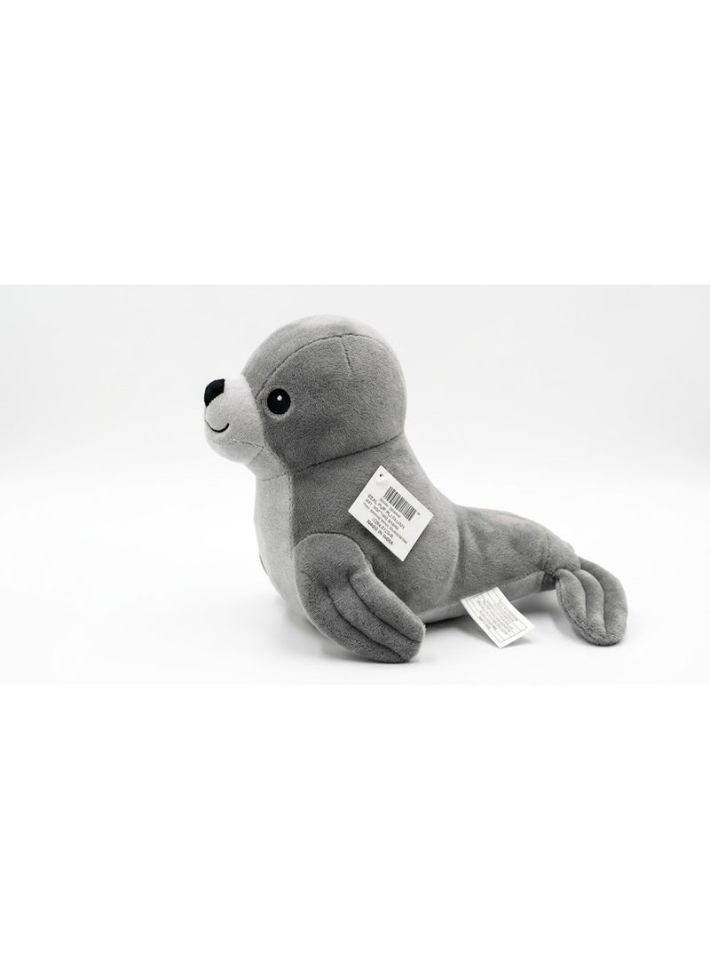 Seal Dog Toy, Grey, Soft Animal Pet Toy - Image 2