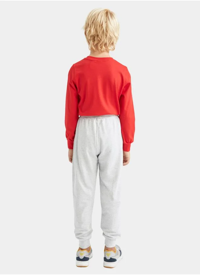 DeFacto Relaxed Fit Elasticated Cuff Sweatpants with Drawstring by Styli