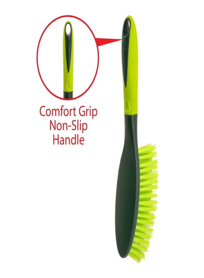 Pine Sol مجموعة دلو ومكنسة باين سول | تصميم قابل للتداخل مع قفل | دلو محمول ومضغوط ومكنسة يدوية للتنظيف بحافة مطاطية، أخضر - Image 3