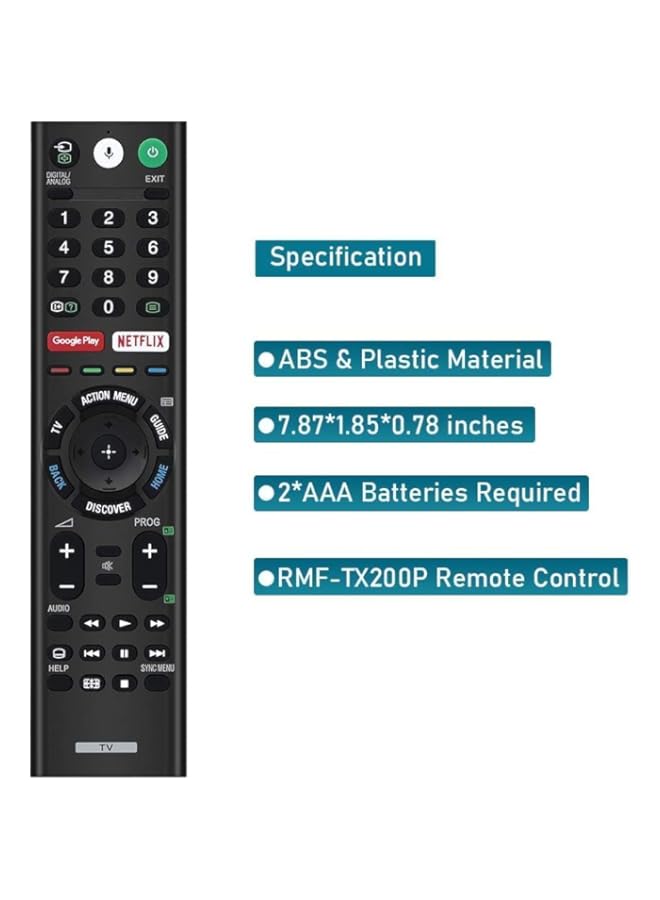 HuHa Remote for Sony Smart Bravia Remote,Sony Bluetooth Voice Search Mic Remote and Sony Smart Bravia Android TVs, Sony 4K UHD Crystal HDR TV, Sony OLED Ultra HDTV, XBR KDL Series TV, RMF-TX300U  - Image 5