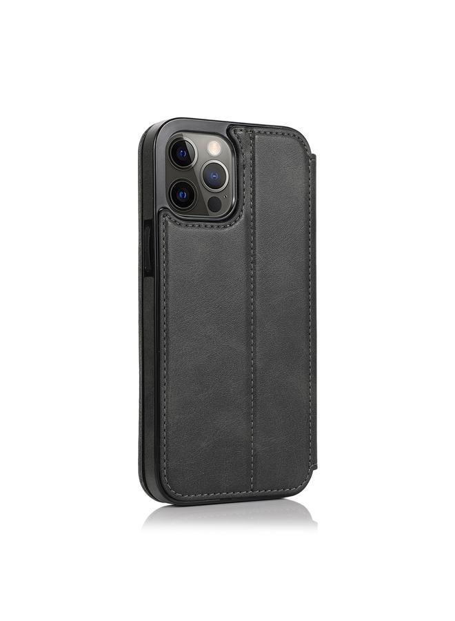 Zaboon Case For iPhone 12 / 12 Pro Knight Magnetic Suction Leather Phone Case - Image 3