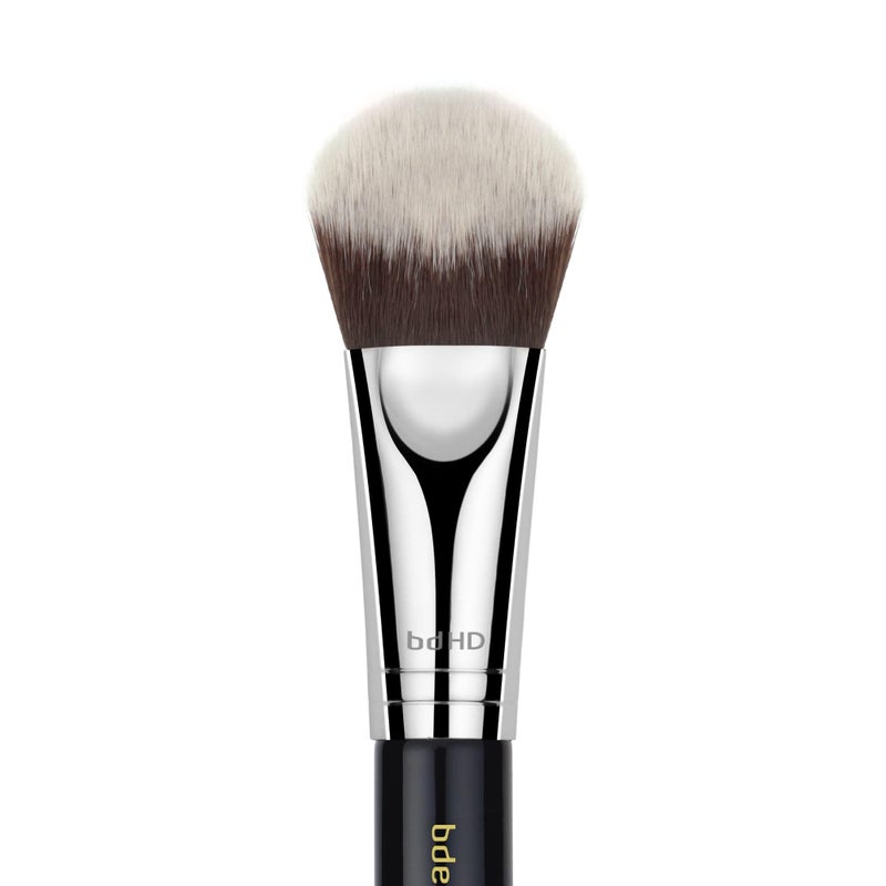 Bdellium Tools Professional Makeup Brush - Maestro Series 968 BDHD Phase II Small Foundation/Contour - With Soft Synthetic Fibers, For Versatile Application & Blending (Black, 1pc) - Image 2